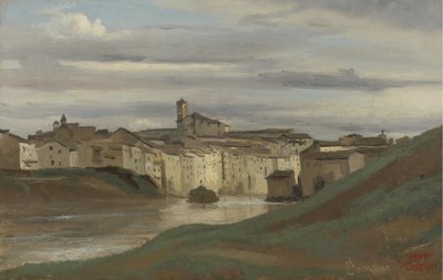Sur les bords du Tibre, Rome - Jean Baptiste Camille Corot